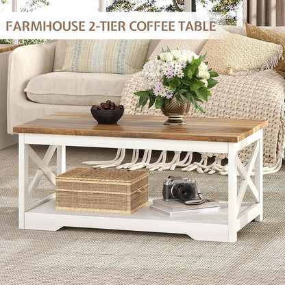 3-Piece Farmhouse Living Room Table Set