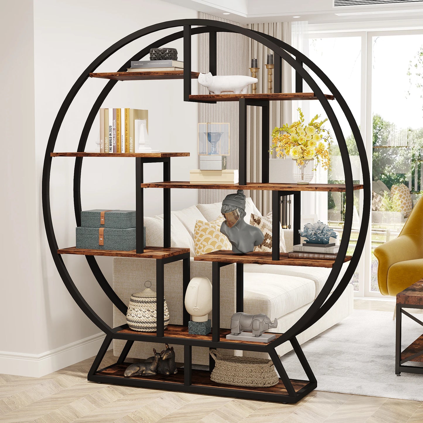 Round Bookshelves 63-Inc