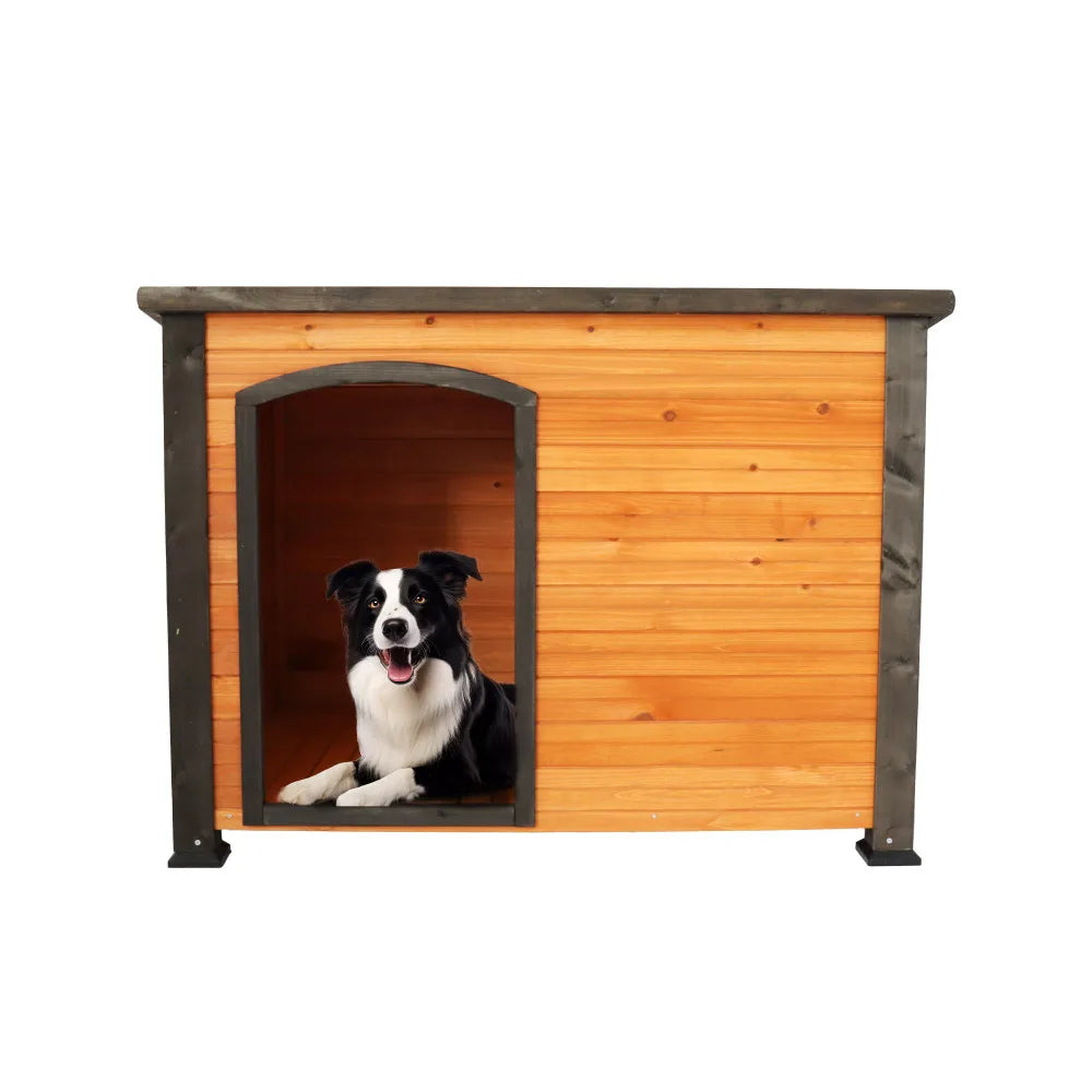 45"Dog House Outdoor Wooden Kennel