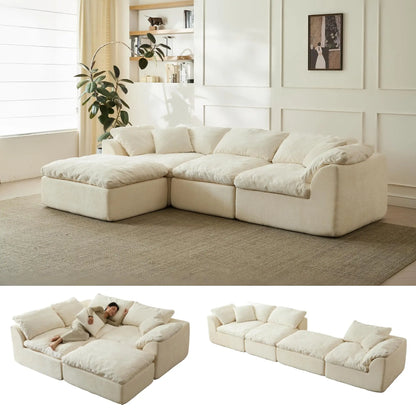 109" Modern Cloud L-Shape Sofa