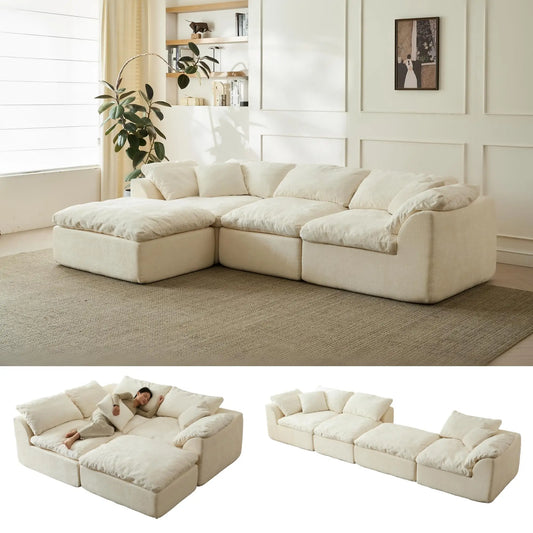 109" Modern Cloud L-Shape Sofa