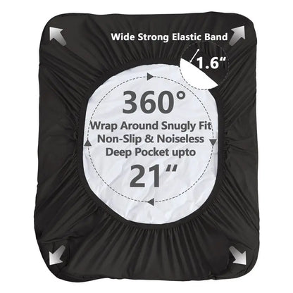 Quilted Mattress Pad Waterproof, Pillow Top Cooling