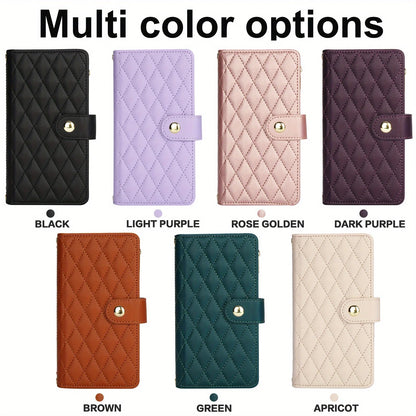 Crossbody PU Leather Wallet Flip Case For iPhone