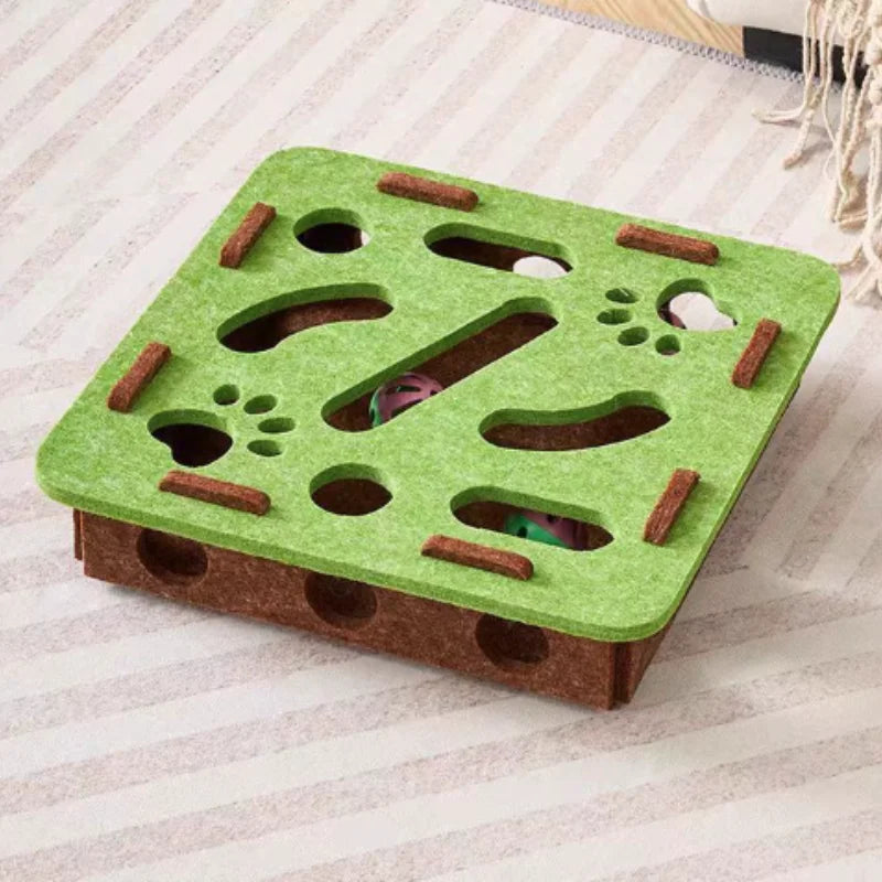 Interactive Cat Toy Maze Game