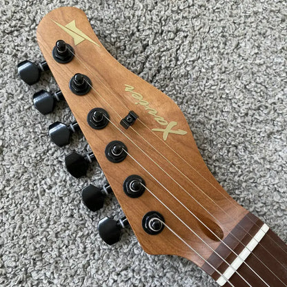 Genuine Xavier Guitar SSH Pickup 2 Pivots Bridge Roasted Maple 22 Fret Solid Africa Mahogany Body New Authorised Produced