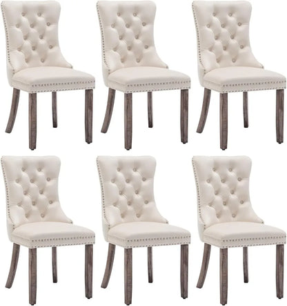 Velvet Dining Chairs Set of 6