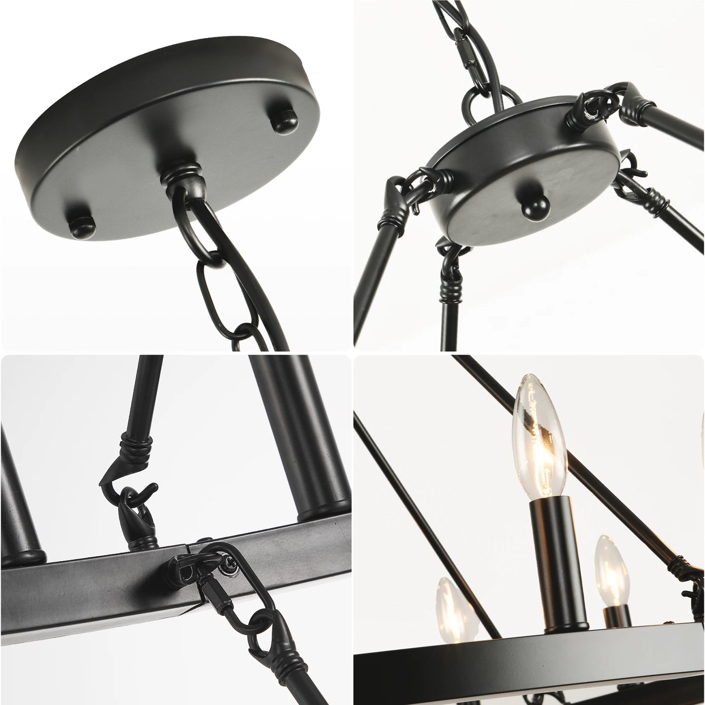 47'' Extra Large Wagon Wheel Chandelier
