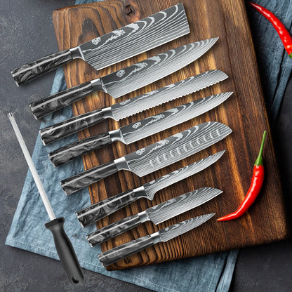 8PCS Portable Knife Set With Bag