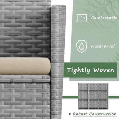 4 Piece Wicker Outdoor Set