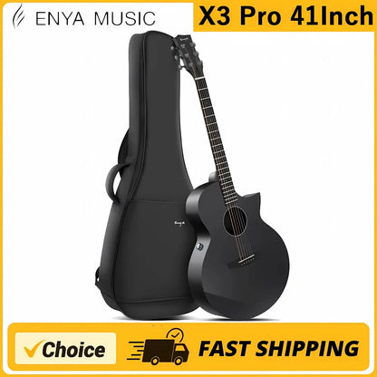 Enya Acoustic Electric Guitar Carbon Fiber X3 Pro Travel Guitar AcousticPlus 41” Full-Sized Guitar Chinese version