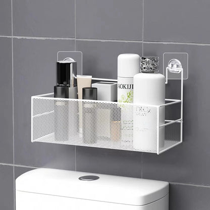 1PC Bathroom Self-adhesive Mesh Rack