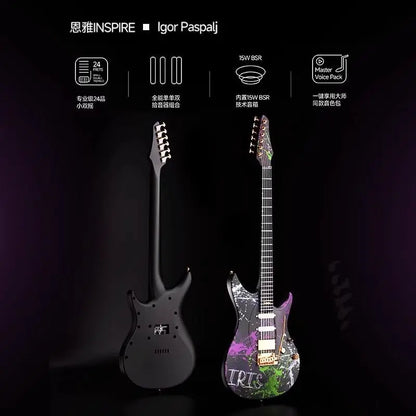 Enya Inspire Igor Paspalj Collaboration Smart Electric Guitar for Beginners and Advanced Players, Single and Double Tremolo