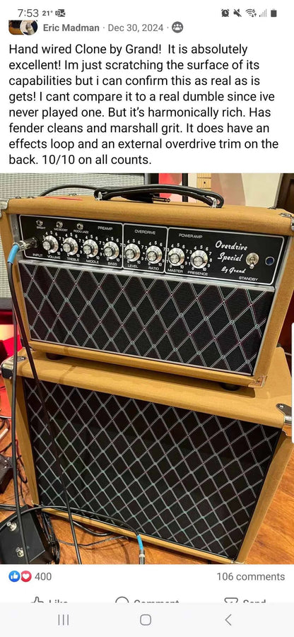 HOT!!!Custom Handwired Guitar Amplifier: Plexi1959, JCM800, JTM45, 5F2A, 5E3, ODS, ODR, SSS Dumble Replica with Superior Parts