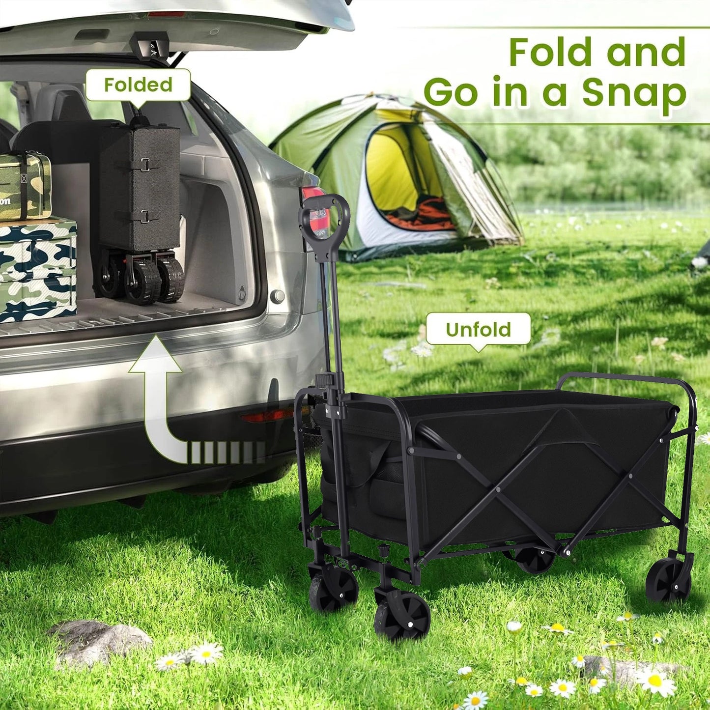 Heavy Duty Wagon Carts Foldable