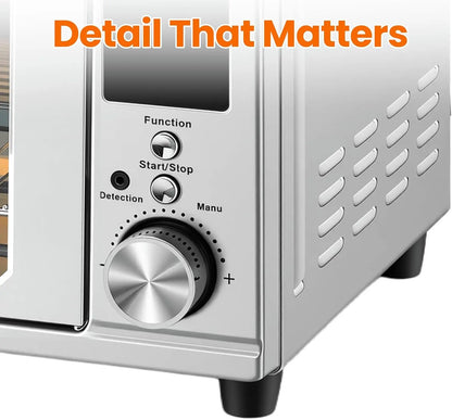 Air Fryer Toaster Oven Combo Dual Door, 29.6QT