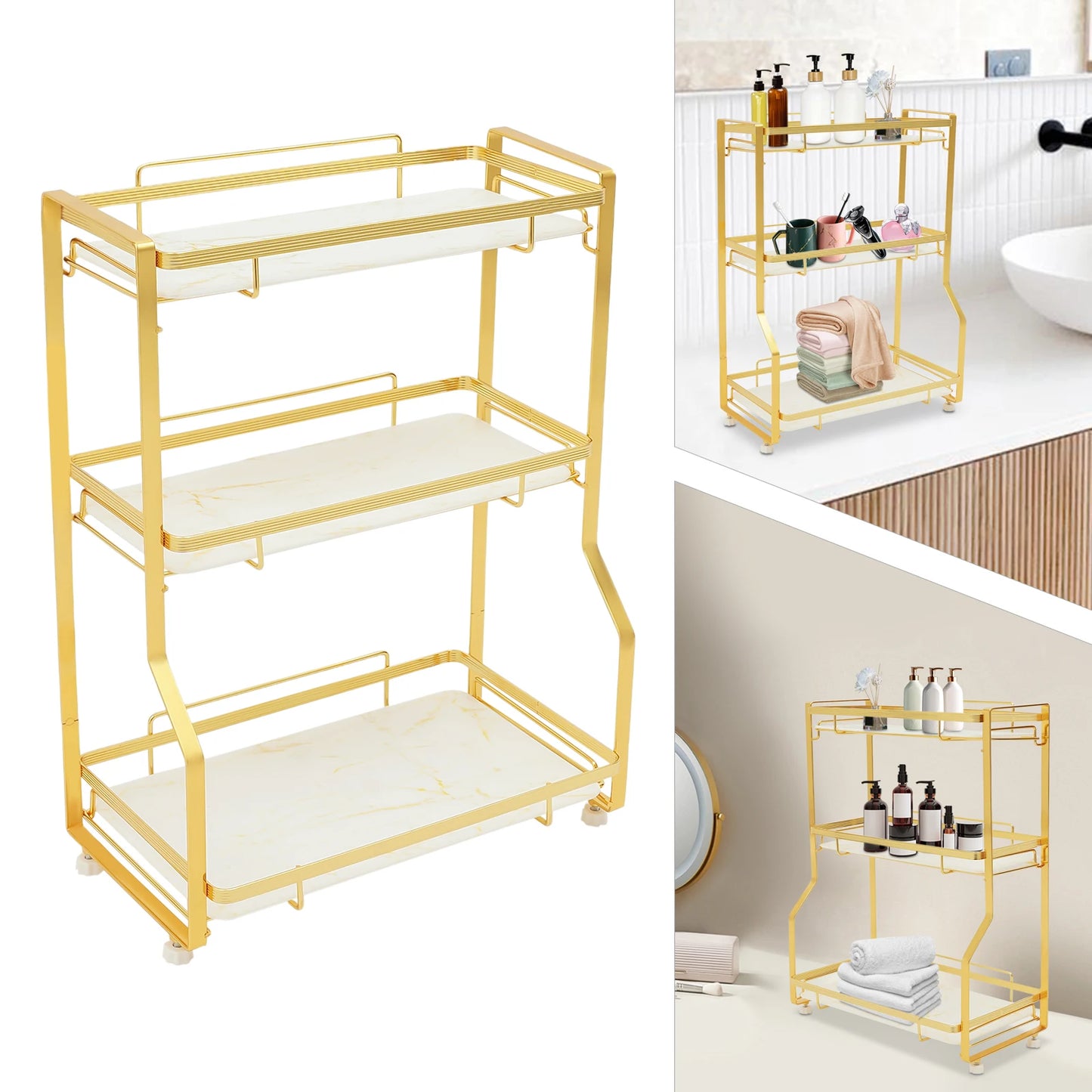 3-Tier Bathroom Countertop Organizer
