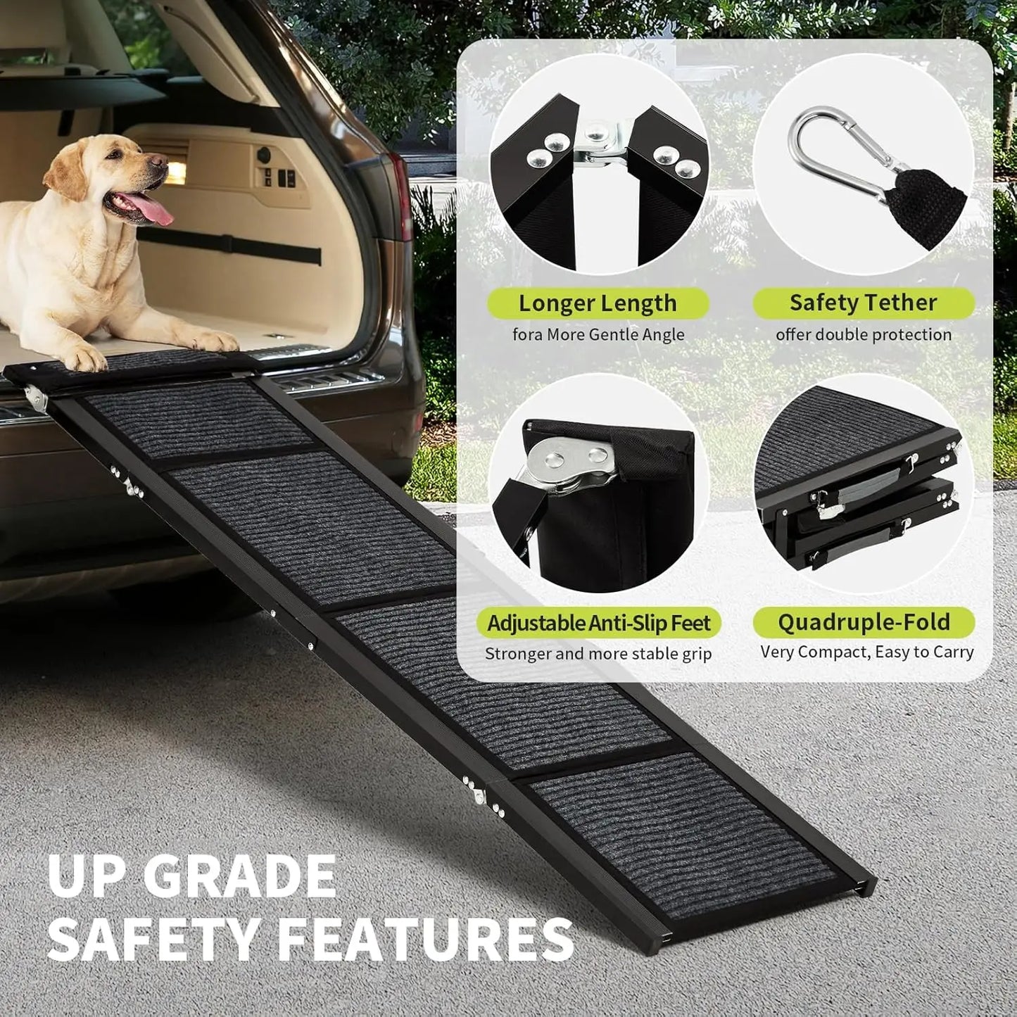 Upgraded Dog Ramp For Cars