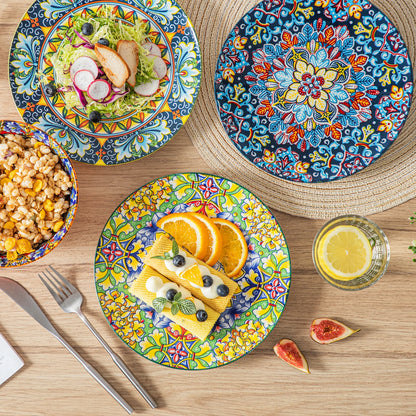 Porcelain Dinner Plates Set for 6