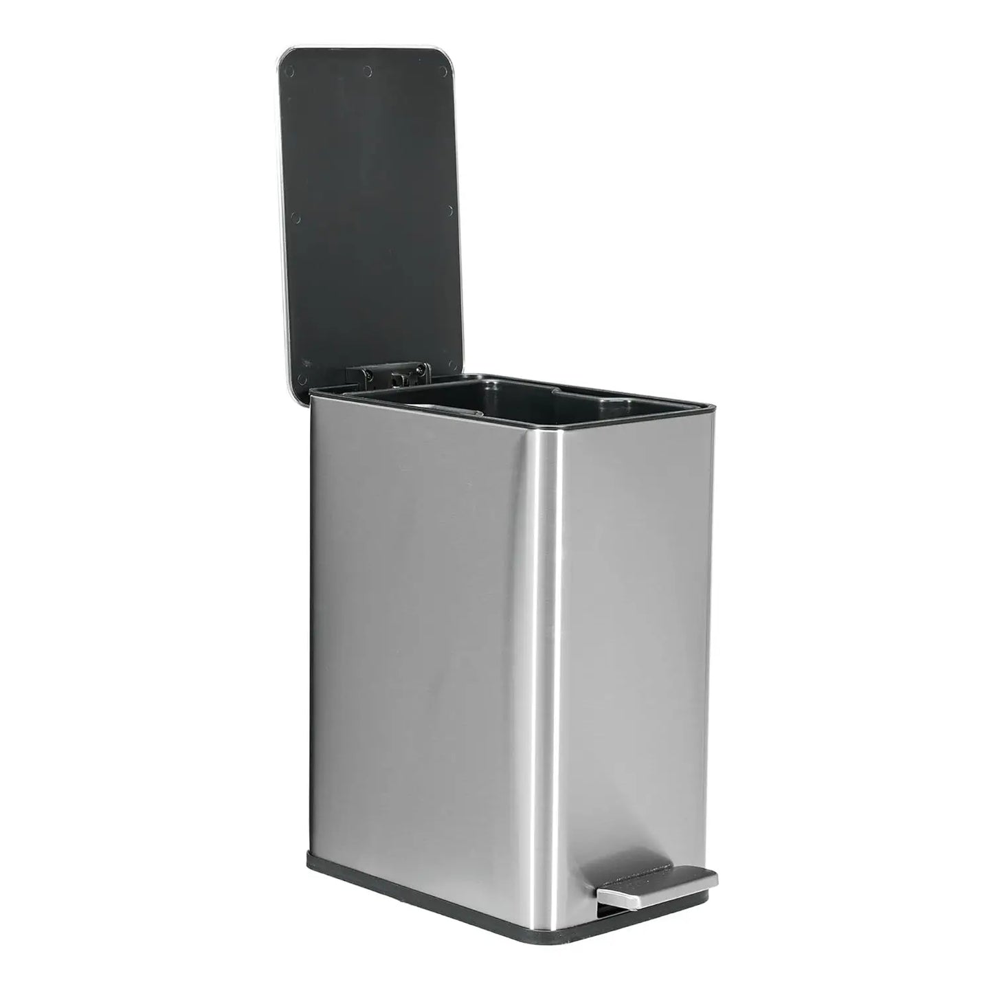 Anti-Slip Trash Can with Liner Lock System