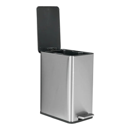 Anti-Slip Trash Can with Liner Lock System