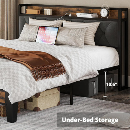 Bed Frames Storage Headboard