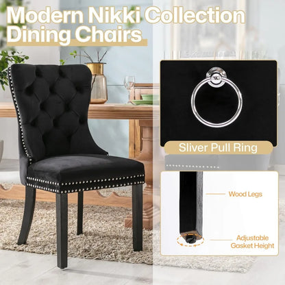 Velvet Dining Chairs Set Of 6