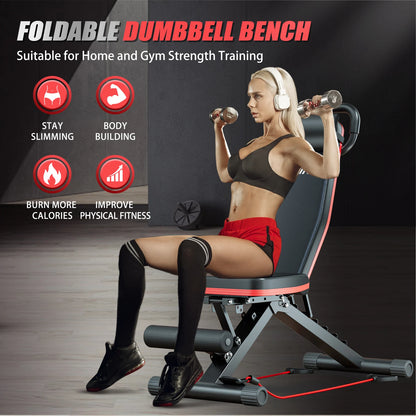 14-in-1 Foldable Dumbbell Bench