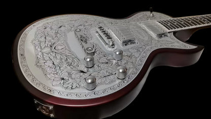 Zemaitis Casimere Metal Satin reddish Electric Guitar Aluminum Plate Rosewood Fingerboard Chrome Hardware Korean Made Tremolo#99