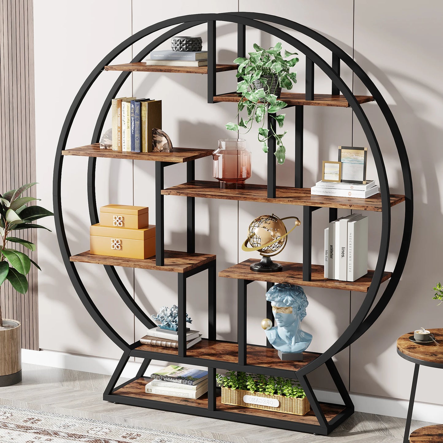 Round Bookshelves 63-Inc