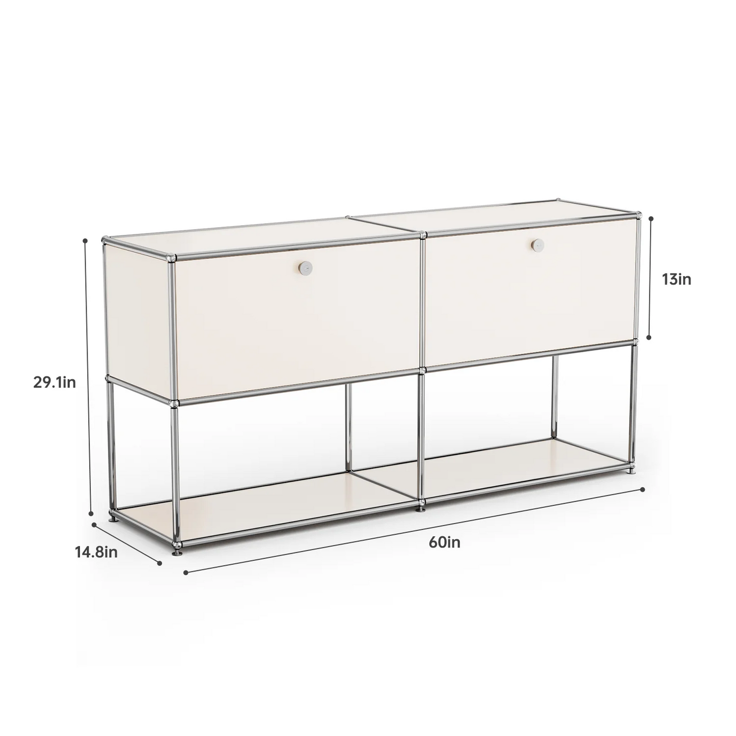 Modern Modular Metal Storage Cabinet