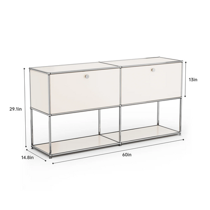 Modern Modular Metal Storage Cabinet