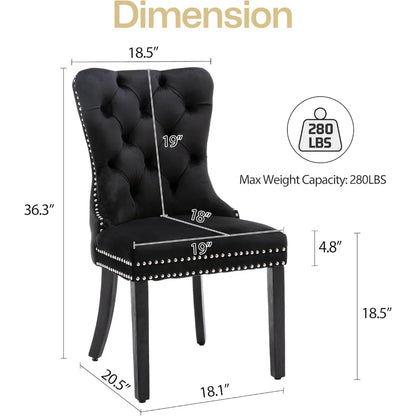 Velvet Dining Chairs Set Of 6