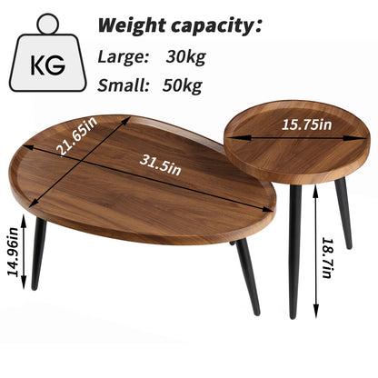 Round Coffee Table Set of 2