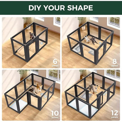AuraSpace Acrylic Indoor Dog Playpen