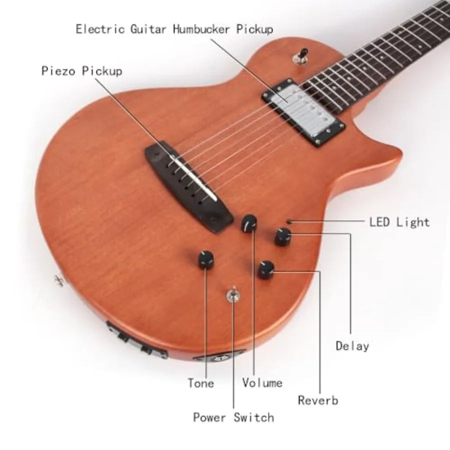 Hybrid Electric  Guitar Mahogany Body