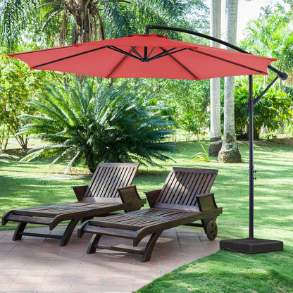 JHK 10FT Outdoor Patio Umbrella Hanging Cantilever