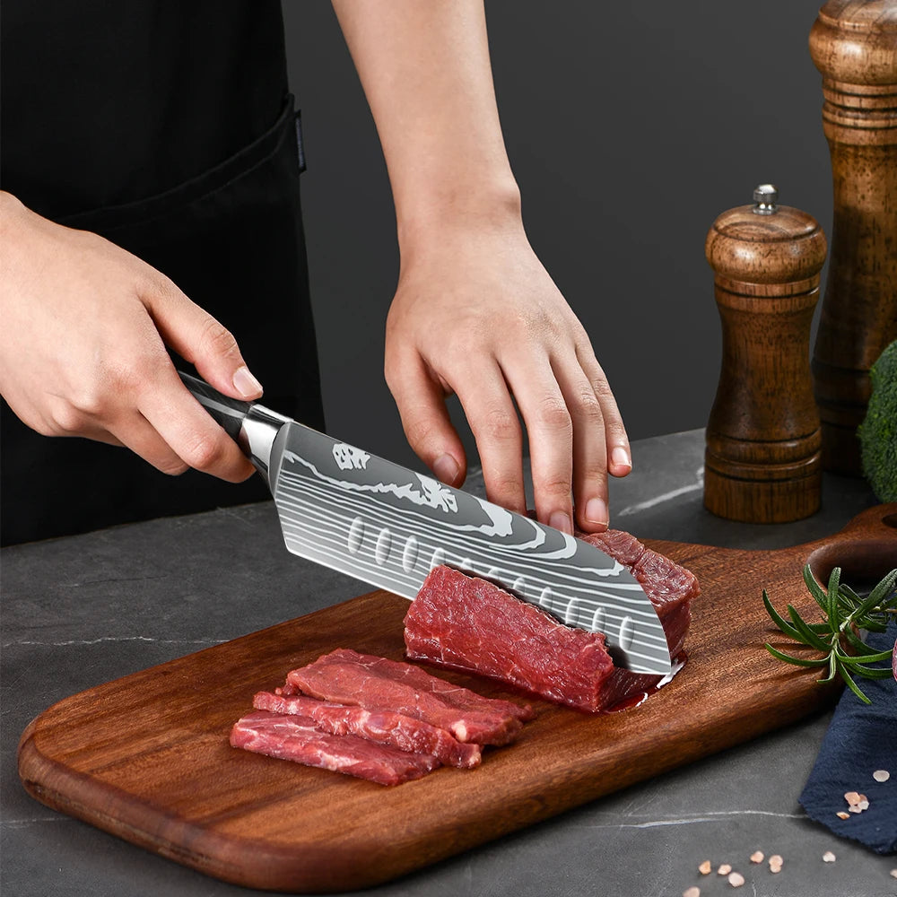8PCS Portable Knife Set With Bag