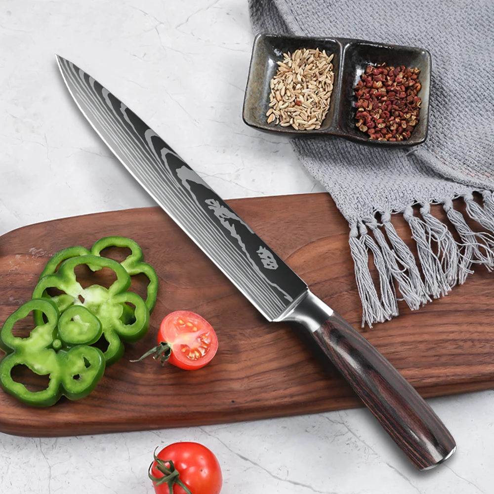 Japanese Knife German Stainless Steel 8 Inch