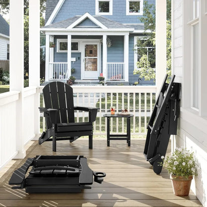 Outdoor Folding Adirondack Chair Set of 2
