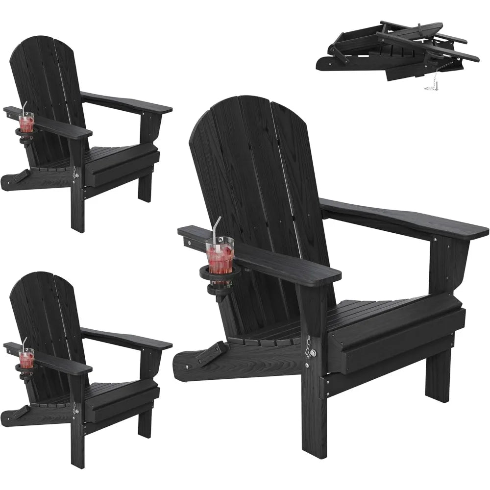 Outdoor Folding Adirondack Chair Set of 2