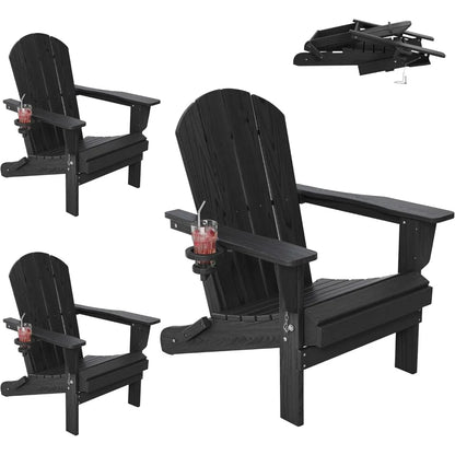 Outdoor Folding Adirondack Chair Set of 2