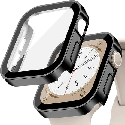 Tempered Glass+Cover For Apple Watch