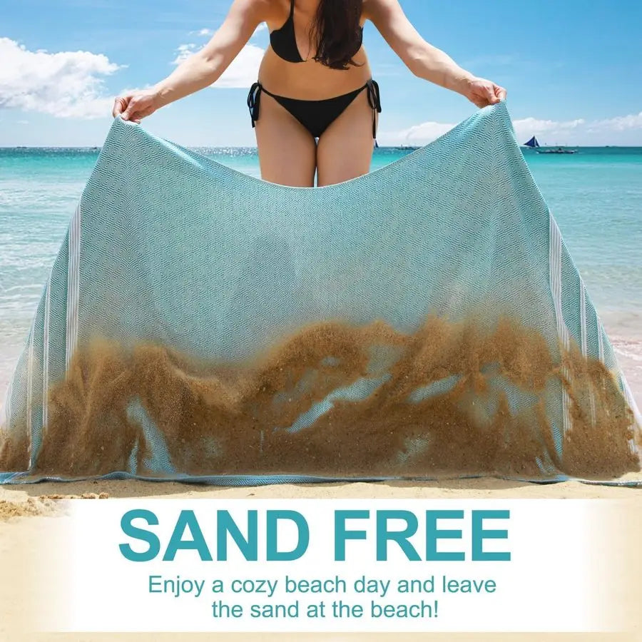 6 Packs Oversized Turkish Beach Towels Set