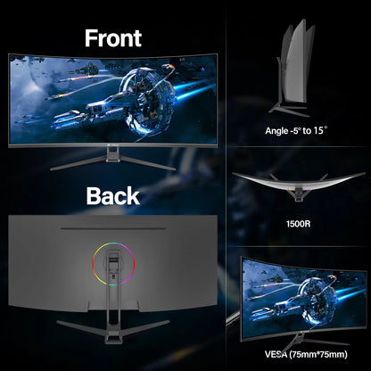 34 Gaming Monitor Curved Ultrawide WQHD