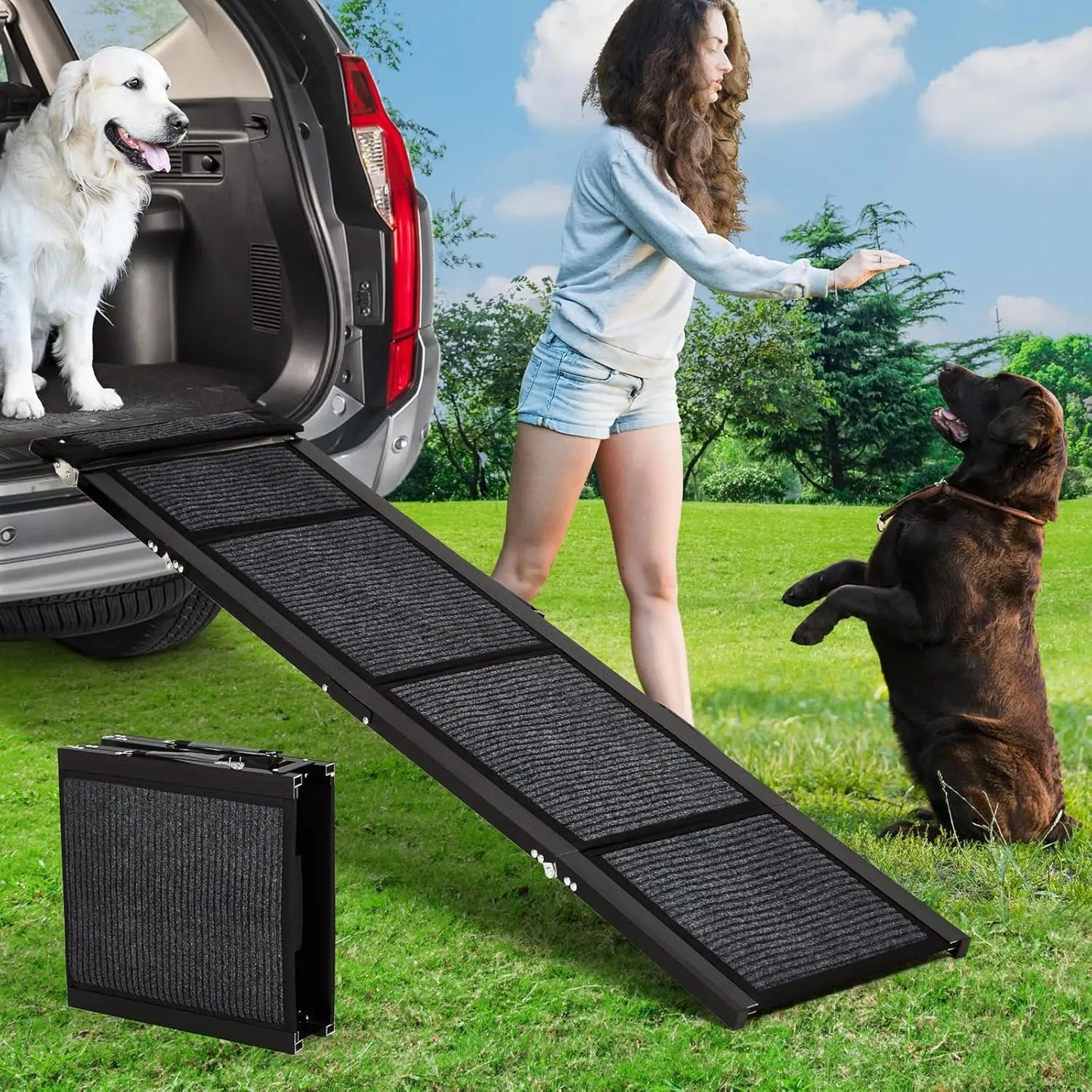 Upgraded Dog Ramp For Cars