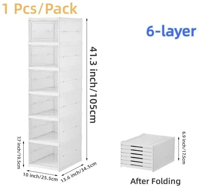 6 Layers Shoes Box Foldable