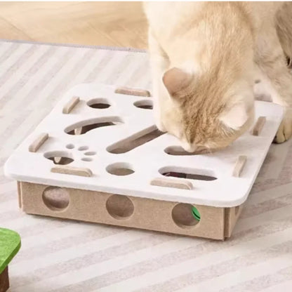 Interactive Cat Toy Maze Game