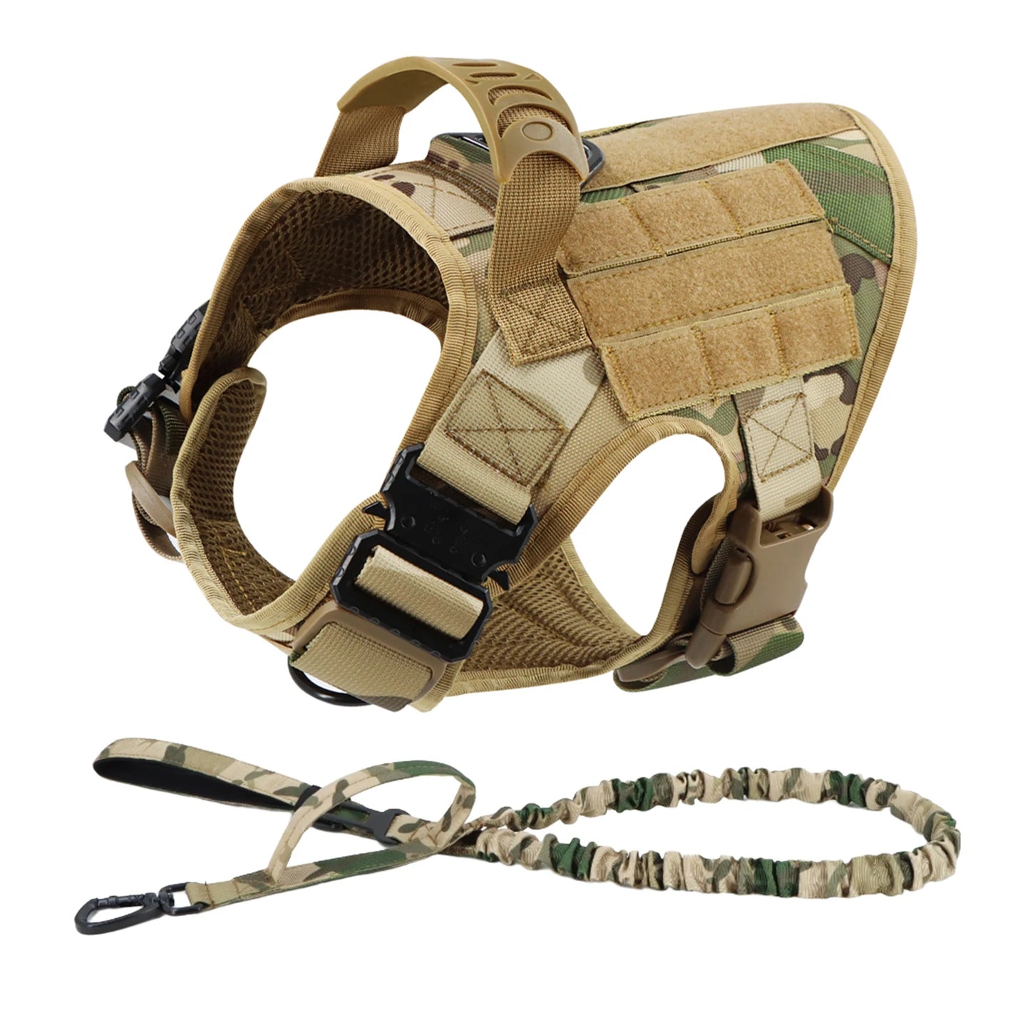 Tactical Dog Harness Leash Set