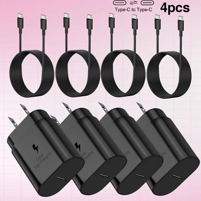 2/4PCS for Samsung USB-C Charger