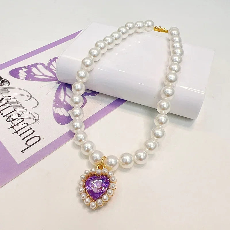 Hot Sale Princess Pearl Pet Collar